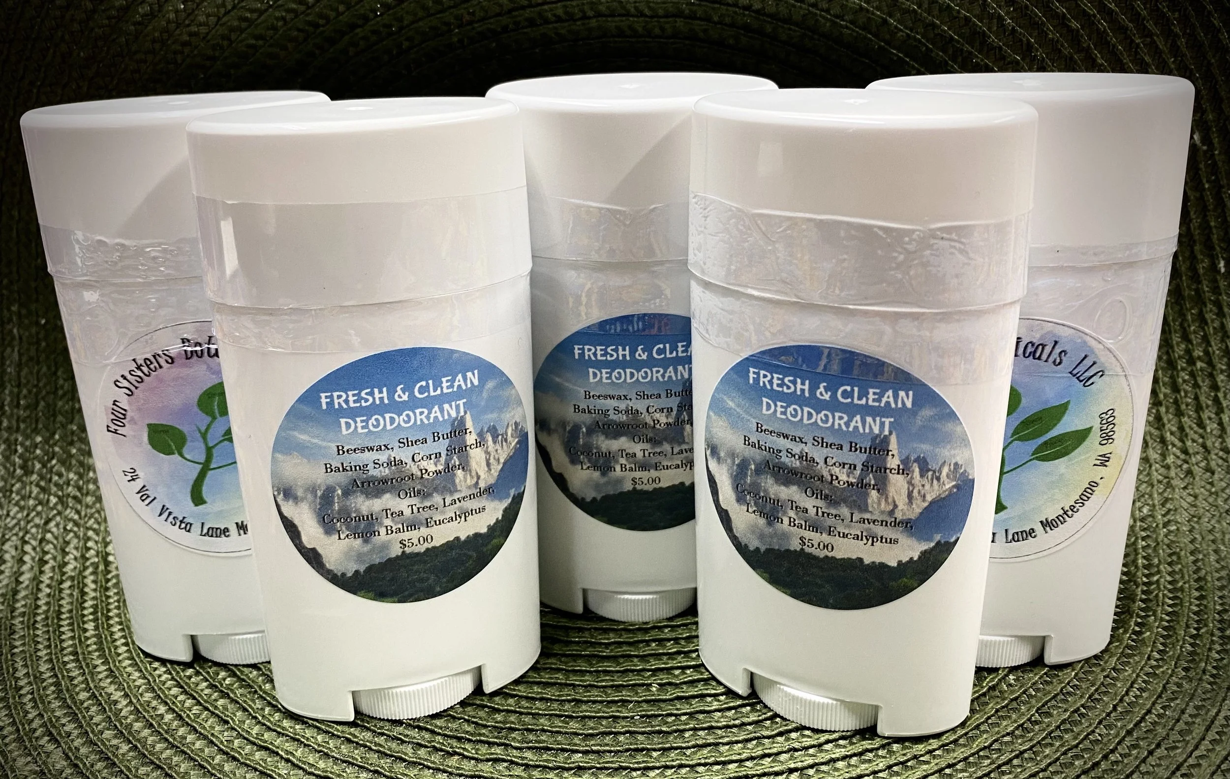 All natural deodorant — Four Sisters Botanicals LLC